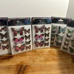 5 packs of popup dimensional butterflies, fall colors. Beautiful